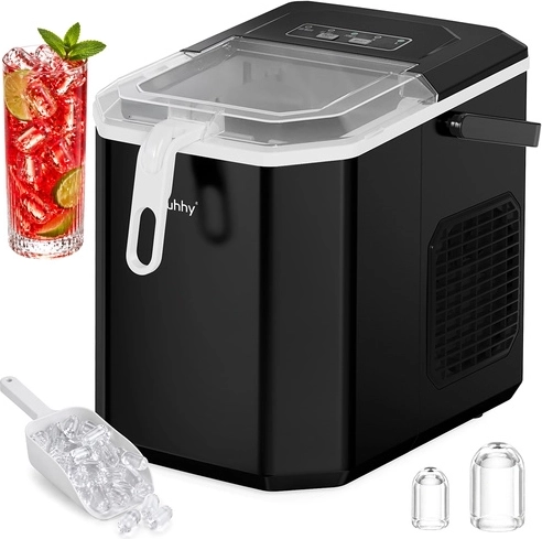 Ruhhy tafelmodel ijsmachine 1,2 l zwart