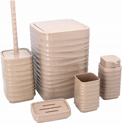 Complete 5-delige set voor een georganiseerde badkamer