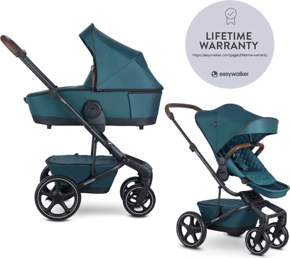 Easywalker harvey⁵ premium combi-kinderwagen 2-in-1 jade green