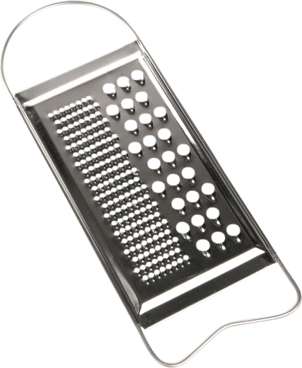 Platte handrasp voor groenten 2-in-1