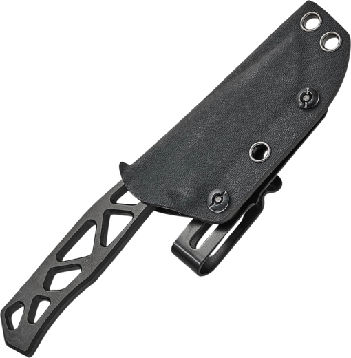 Compacte all-stalen constructie met geskeletteerde handgreep