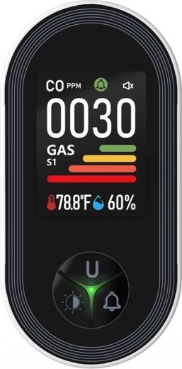 Dubbele sensor voor CO en brandbare gassen
