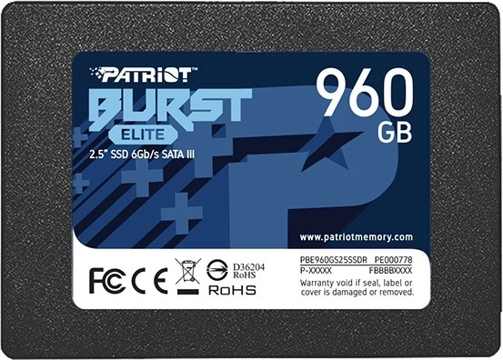 Capaciteit van 960 GB voor systeem en data