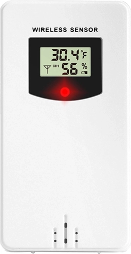 Draadloze zender (sensor) voor weerstation Berdsen BD-920 wit - 1 stuk