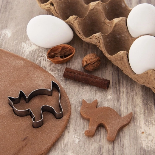 Precieze kattensilhouet voor perfecte koekjes