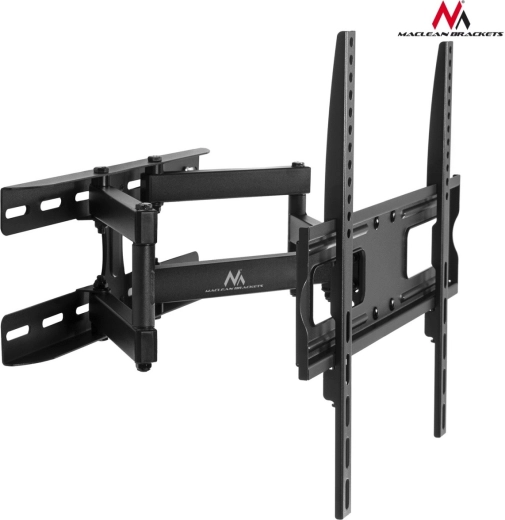 Maclean muurbeugel voor tv en monitoren van 26–55 inch, zwart
