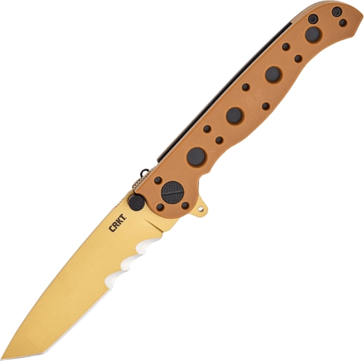 Opvouwbaar zakmes CRKT M16 desert tan met Veff-serrations