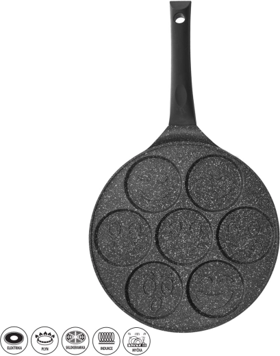 Eier- en pannenkoekenpan Grande met 7 openingen 27 cm