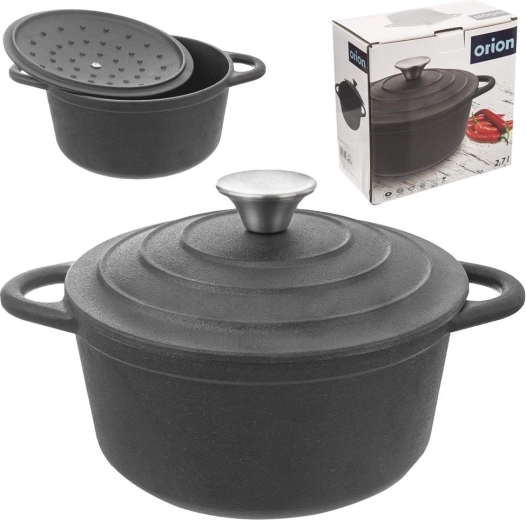 Gietijzeren kookpot met deksel Orion Gietijzer 20 cm, 2,7 l