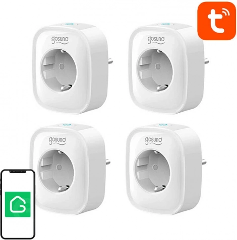 Slimme Wi‑Fi‑stekker GOSUND SP1, 4 stuks, Tuya/Smart Life