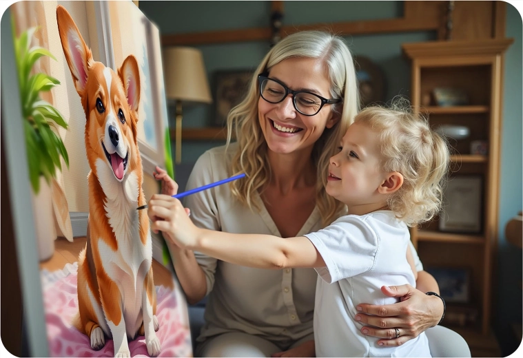 Drie penselen voor elk detail