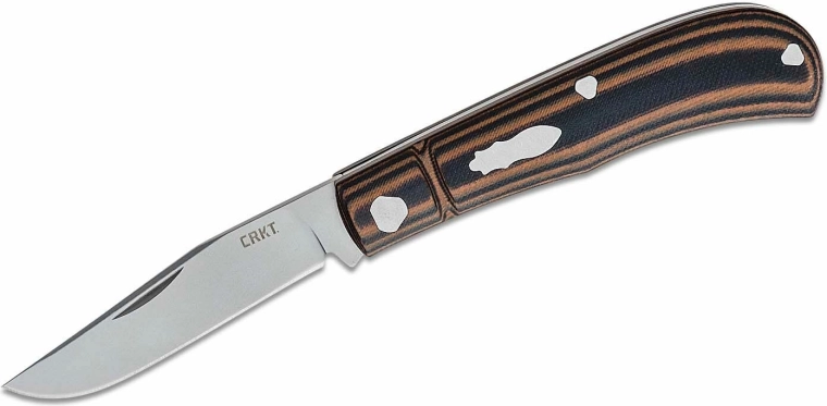 CRKT Venandi Brown vouwbaar zakmes 8 cm, zwart-bruin, G10
