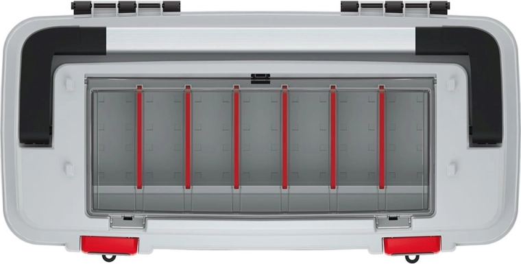 Overzichtelijk bovencompartiment met verstelbare tussenschotten