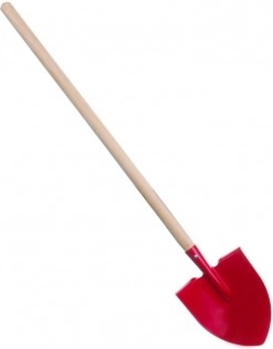 Teddies rode tuinschop met steel 80 cm – spits