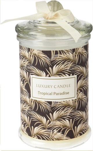 Stijlvolle glazen pot met deksel