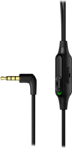 Bediening en microfoon op de kabel