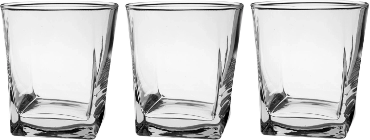 Whiskyglazen Carre 310 ml (3 stuks)