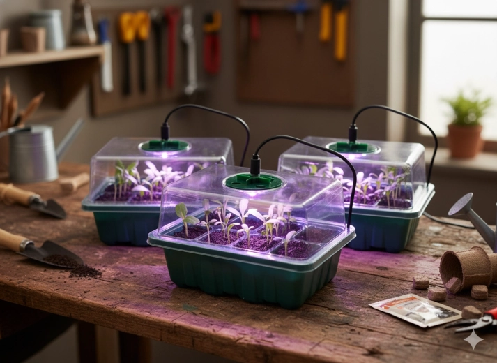 Geïntegreerde LED-verlichting voor sterke zaailingen