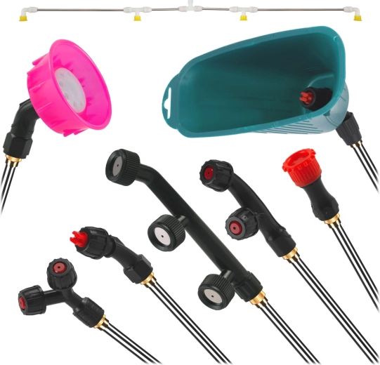 8 verwisselbare sproeikoppen voor elke klus