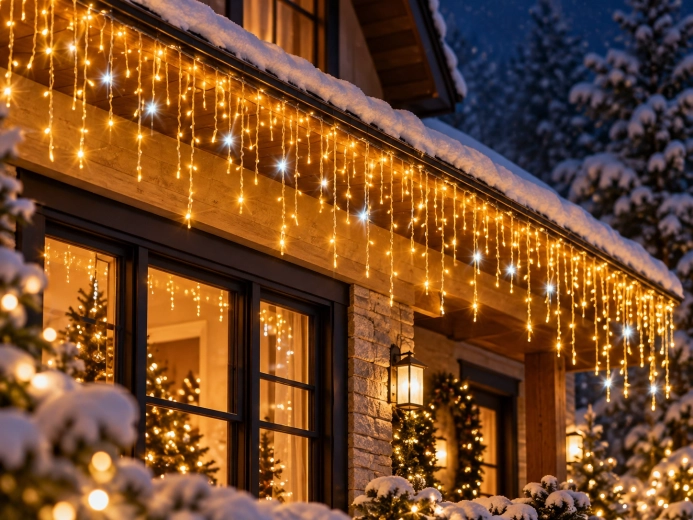 Warm licht met koudwitte flitseffect