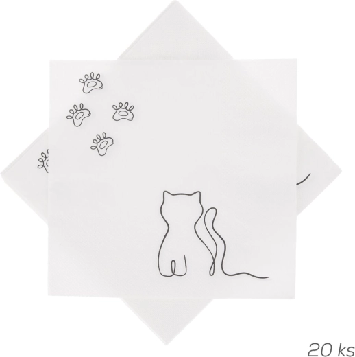 Papieren servetten MICKA 33 × 33 cm, 20 stuks