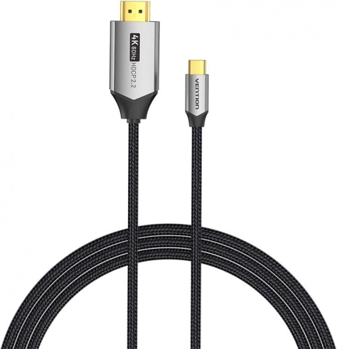 Vention CRBBH USB‑C naar HDMI 2.0-kabel 2 m, 4K 60Hz (zwart)