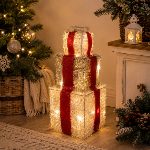 Kerst LED-decoratie Cadeautjes 37 cm - 1 stuk