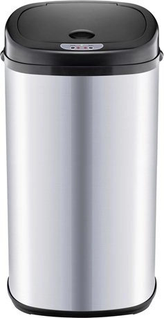 Touchloze roestvrijstalen prullenbak