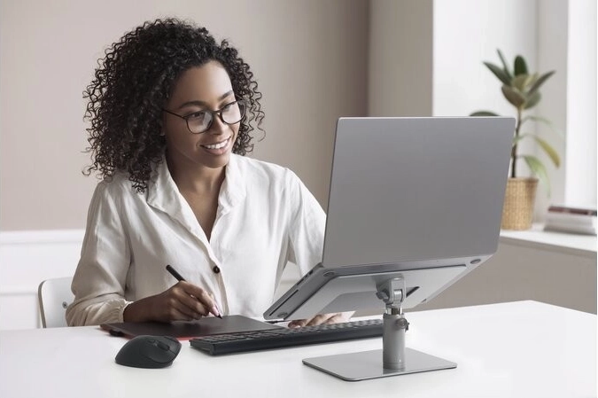 Ergonomische hoogte en kanteling zonder gereedschap