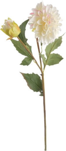 Kunstbloem dahlia wit 68 cm