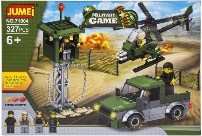 Jumei Military Game bouwset soldaten 327 onderdelen (38 × 26 cm) - 1 stuk