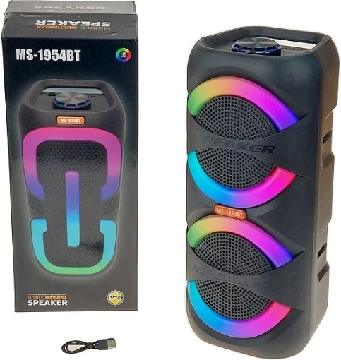 Draagbare bluetoothspeaker MS-1954BT met RGB-verlichting