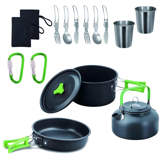 Toeristische kookset 18-in-1
