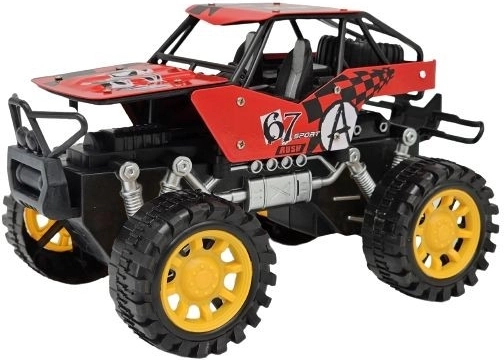 Rode jeep 22 cm - 1 stuk