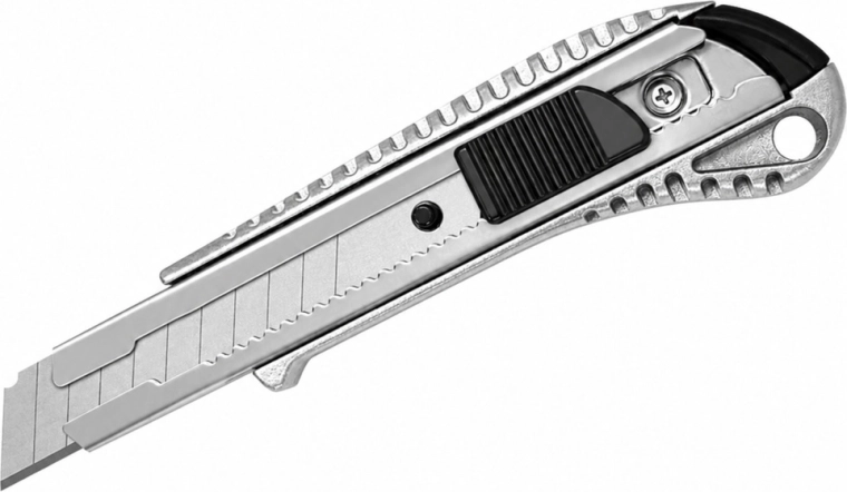 Afbreekmes 18 mm met vergrendeling