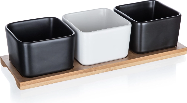 Elegante combinatie van porselein en bamboe