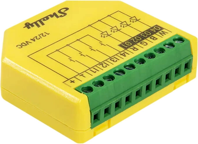 Shelly Plus RGBW PM LED Strips Controller