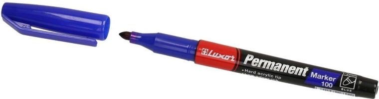 Permanente marker Luxor 100 – Blauw