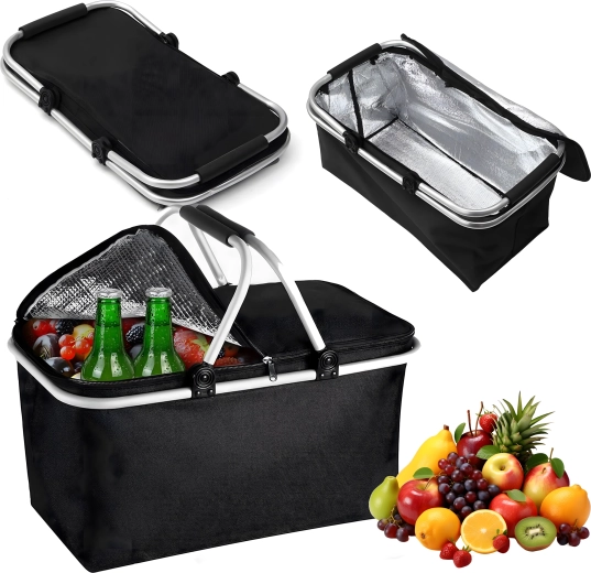Opvouwbare thermomand voor picknick en boodschappen