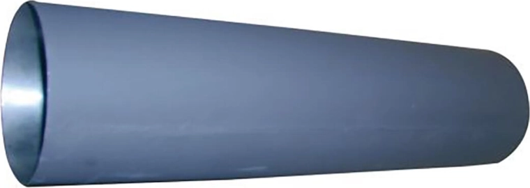 Rookkanaalbuis 125 mm, lengte 1000 mm, wanddikte 1,5 mm, zwart