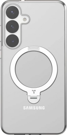 Telefoonhoesje Torras Ostand Spin Series voor Samsung S25 transparant