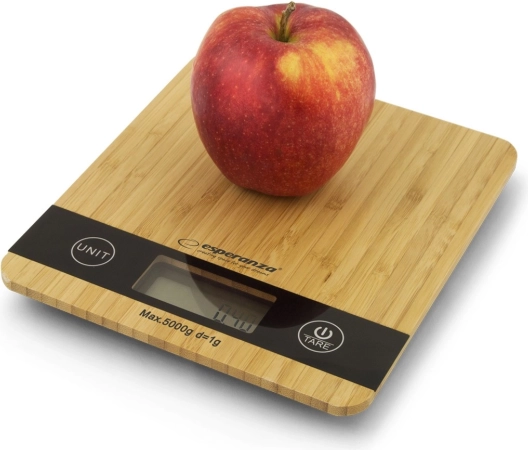 Bamboe keukenweegschaal met groot display