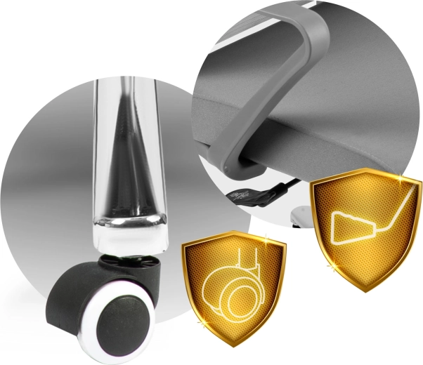 Stabiele basis en stille wielen