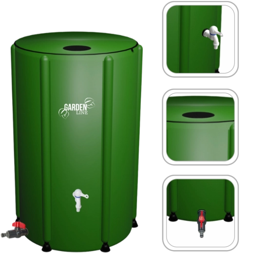 Grote inhoud van 500 l voor comfortabel beregenen