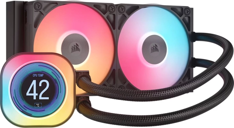240mm radiator en 2× RX120 RGB