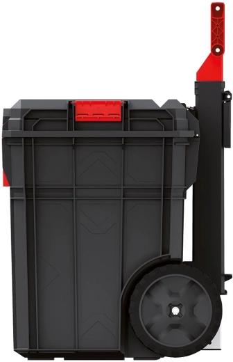 Telescopische handgreep en robuuste wielen voor eenvoudig verplaatsen