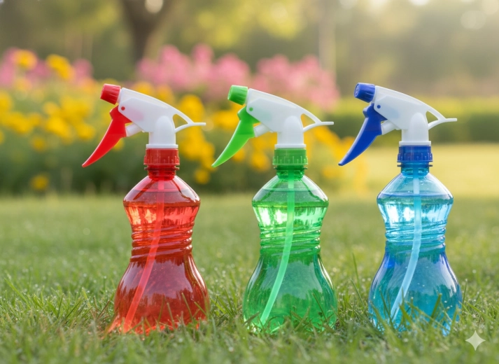 Verstelbare sproeikop van nevel tot straal