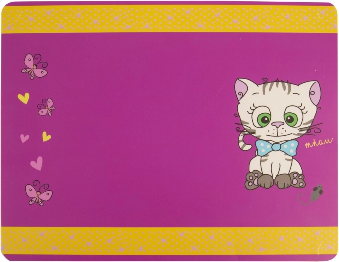 Kinder kunststof placemat katten 35 × 25 cm