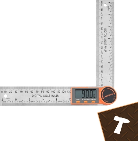 Nauwkeurige meting 0–360° met LCD-display