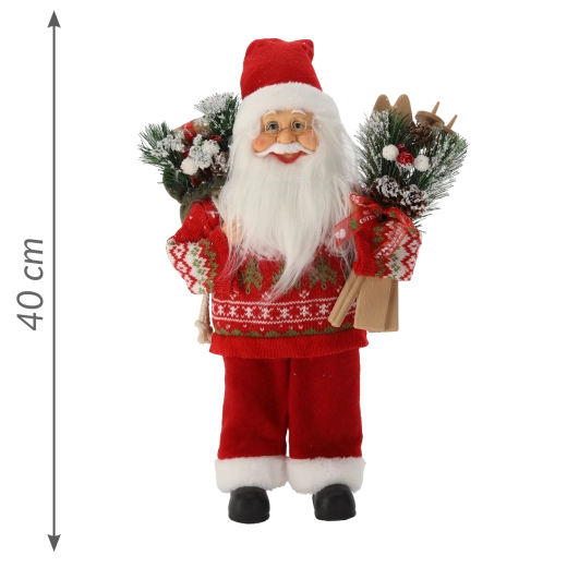 Winterse decoratie met ski